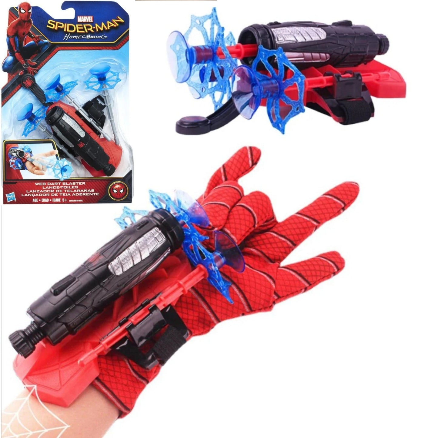 Spider-Man Kids Fire Toy with 2 Fires and Gloves